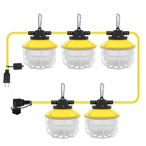 Yellow-Shaded LED Tunnel Lights for Construction Lighting IP65 Waterproof Rating Suitable for Outdoor Temporary Operations