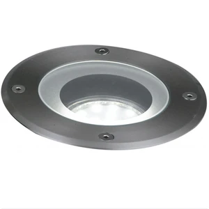 LED Round Walkable Floodlight with Stainless Steel Mount GU10 Outdoor Ceiling Light