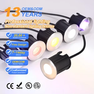 Mini LED Buried Light Stainless Steel Body IP67 Rating Dimmable Remote Control Underground Cable Lamp Garden Deck Stair Park