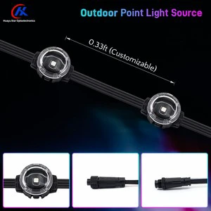 Hot-Selling Outdoor Bridge Park Landscape Lighting Decoration Point Light Source DMX512 IP67 Waterproof DC12V Point Light Source