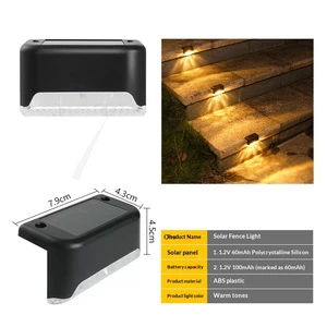 AIsmartlink Solar Wall Mounted Patio Light Outdoor Waterproof Railing Light Villa Garden Decorative Lighting Stairway Model