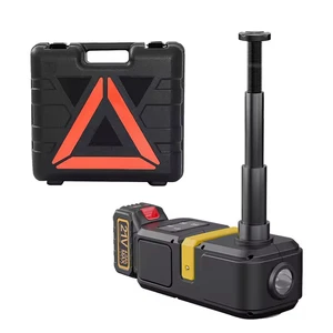 12V 5 Ton Electric Hydraulic Car Jack Kit With Air Pump Impact Wrench and Tire Inflator LED Light for Emergency Repair
