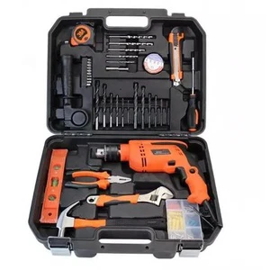 97pcs Electric Impact Drill Power Tools Set Wrench Screwdriver Hammer Combination Hand Tools Kit SR089-2