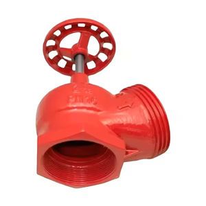 Heguang Fire Fighting PN16 Ductile Cast Iron Globe Angle Valve 45 2-1/2inch (76mm) Thread Durable Easy Installation Customizable