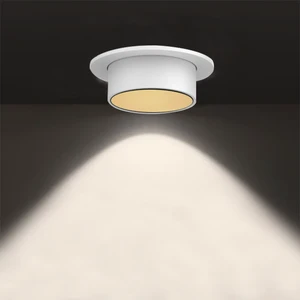 High Performance Mini Spotlight Aluminum LED Embedded Dimmable Round Downlight with DMX512 Control for Home Office Gallery