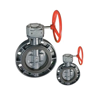 Gear Type PVC butterfly Valve