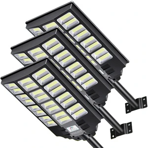 Waterproof Outdoor 60W Flat Solar LED Street Lights with Pole for Road Garden Courtyard Energy Saving Lighting System Solar Lamp