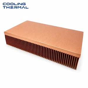 Custom 100*50*15mm Aluminum Skived Fin Heat Sink High-density Skived Fins
