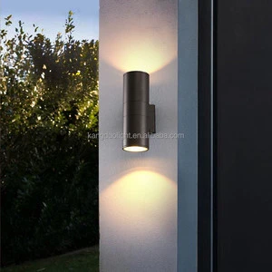 KangDuo KD046 LED Wall Lamp Double-Head Waterproof Aluminum Alloy Exterior Villa Pillars Spotlights 6W 3500K Warm White 3-Year