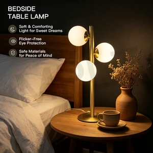 Cozy Sleep Aid Bedside Lamp Minimalist Design Warm Ambient Lighting For Master Bedroom Nursery And Romantic Dinner Setting