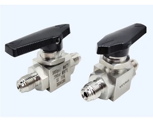 316L Stainless Steel VCR1/4, 3/8, 1/2 Threaded Ball Valve with External Threads.3000PSI
