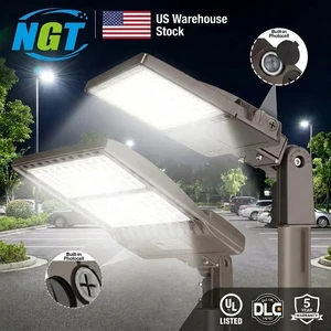 US CA in Stock Street Light Shoebox LED Outside Parking Lot Area Walkway Flood Lights Outdoor Garden Road Lamp Public Fixture UL