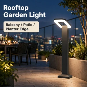 City Courtyard Compact Outdoor Lighting LED Lawn Light Sand Black 3000K Path Post Lamp for Villa Walkway Landscape Lighting