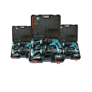 Industrial-Grade Power Tools Set With Electric Wrench Angle Grinder Rotary Hammer Cordless Drill Power Tool Set