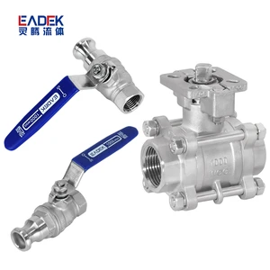 LEADTEK Manual Water Ball Valve PN15 PN25 PN40 1000psi Stainless Steel Threaded End OEM NPT