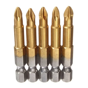 Set 5 Ph2 Magnetic ElectricPhillips Screwdriver Bits 1/4\