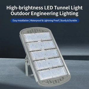 New Arrival Outdoor LED Tunnel Light Flood Light 100W-6500K 2-Year Warranty 300W Color Temperature for Tunnels