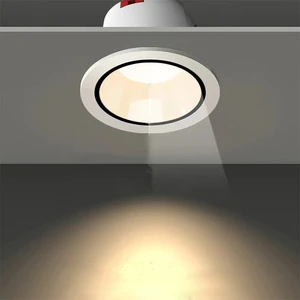 Commercial LED Downlights Aluminum Waterproof Tri-Color Recessed LED Downlight Living Room Hotel OEM/ODM