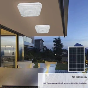 100W Solar Lamp Indoor Solar Ceiling Light with Remote Control Outdoor IP65 Waterproof Garage Garden Lighting Solar Led Light