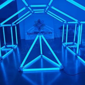 DJ Club Stage LED RGB DMX Lighting LED Tunnel 50mm 3D Tube Light Halloween Lights With Connecting Ball