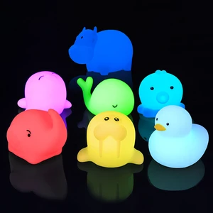 Custom Wholesale Waterproof Light Mini Table Lovely Small Led Silicone Lamp Silicone Night Light for Kids Toy
