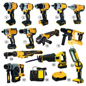 Cordless Brushless Power Tool Sets 20V Battery Impact Drill Wrench Grinder Reciprocating Saw Rotary Hammer Kit