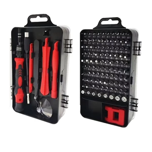 Hot Sale 115-in-1 Precision Mini Magnetic Screwdriver Set Steel DIY for Computer Repair Slotted Square Screwheads