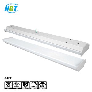 Wrap Fixture Frosted Lens 4ft Batten Light Color Select 26W 32W 42W 50W LED Wraparound Ceiling Led Lighting ETL DLC