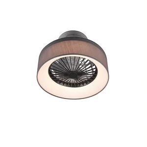 Modern Ceiling Fan Light with LED Warm White Illumination Aluminum Body Surface Mounted for Living Room