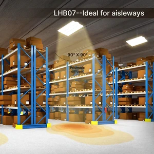 Certified, DLC Certified Aluminum Alloy Linear Industrial High Bay Light 100W-500W for Supermarket Warehouse Tunnel Lighting