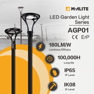 Interchangeable Type I II III Roadway Optics Die Cast Aluminum LED Garden Light For Parks And Public Squares