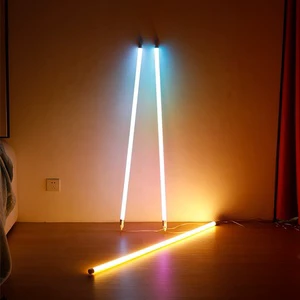 Wholesale APP Remote Control T8 2ft 3ft 4ft Rgb Led Tube Light Colored Neon bar Video Work Light