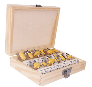1/4 Inch Carbide Tipped Router Bits Set Customizable Face Mill Woodworking Tools Oem Support