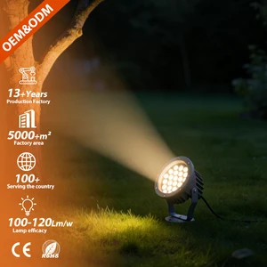 High Quality AC 85-265V Garden Lamp IP65 Waterproof Aluminium Floodlight Building Decorative Projector Outdoor Led Spike Light