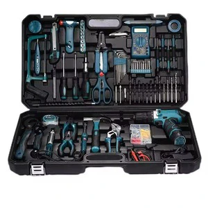 Hot Selling Rechargeable Lithium-ion Drills Power Tool Sets Herramientas Combo Tools Kit Machine Set Hand Wrench Tool Box Set