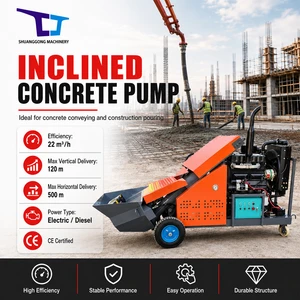 Factory Direct Sales Of Four-cylinder Inclined Engine Power 55 Horsepower Diesel Concrete Pumps For Construction Projects