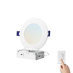 2700K 3000K 3500K 4000K 5000k 4Inch Led Recessed Dimmable Office Adjustable Downlight Pot Lights Panel Ceiling Light