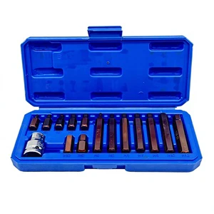 Star-type 15-Piece S2 Steel Screwdriver Set with Hexagon Bits for Automotive & Home Maintenance