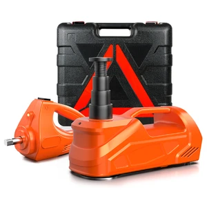 12V Electric Jacks Kit with Wrench 3-in-1 180W CE Certified 5Ton SUV Automatic Car Jack