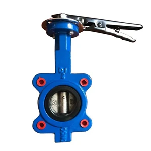 Handle Wafer Butterfly Valve D71X-16Q Manual Cast Iron Butterfly Valve