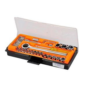 Supplier Wholesale 23pcs Carbon Steel Professional Mechanics Auto Wrench Socket Tool Set Repair Tool Combination Mixed Tools Set