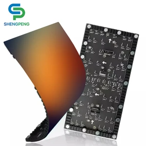 P1.53 P1.86 P3.076 P4 Soft Flexible LED Modules Programmable Wall Film LED Screen Panels For Stage And Lighting Equipment