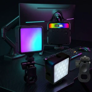 P6 RGB Pocket Fill Light Video Lamp Camera Accessories Lighting Adjustable Color Temperature Portable Video Shooting CRI>95