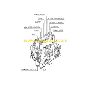 Main Control Valve 723-18-16203 723-18-16202 723-18-16201
