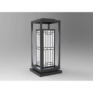 DNT.001.03 Premium Solar Garden Light 30W LED with Warm White CCT Iron/Stainless Steel Body IP65 for Road Landscape Application