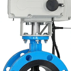 High Class Waterproof 2 Inch DN50 3 Inch DN80 Ductile Iron Weld Stainless Steel Motor Control Actuator Electric Butterfly Valve