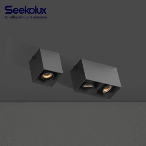 Optical Adjustable Modern Anti-Glare LED Ceiling Spotlight with IP44 Rating Surface & Recessed Mounted Aluminum Construction