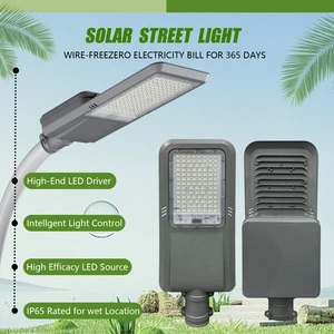 Split Solar Street Light 100W LED IP66 Waterproof with LiFePO4 Battery and Aluminum Alloy for Main Road All-in-Two