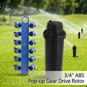 ABS Gear Drive Pop-up Rotor Sprinkler Adjustable 40°-360° Lawn Irrigation Head Underground Pop-up Sprinkler Garden Golf Course