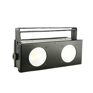 2x100W Bi-Color DMX512 IP20 COB LED Audience Spotlights for Wedding DJ Party Dance Disco Music Theater Stage Lighting